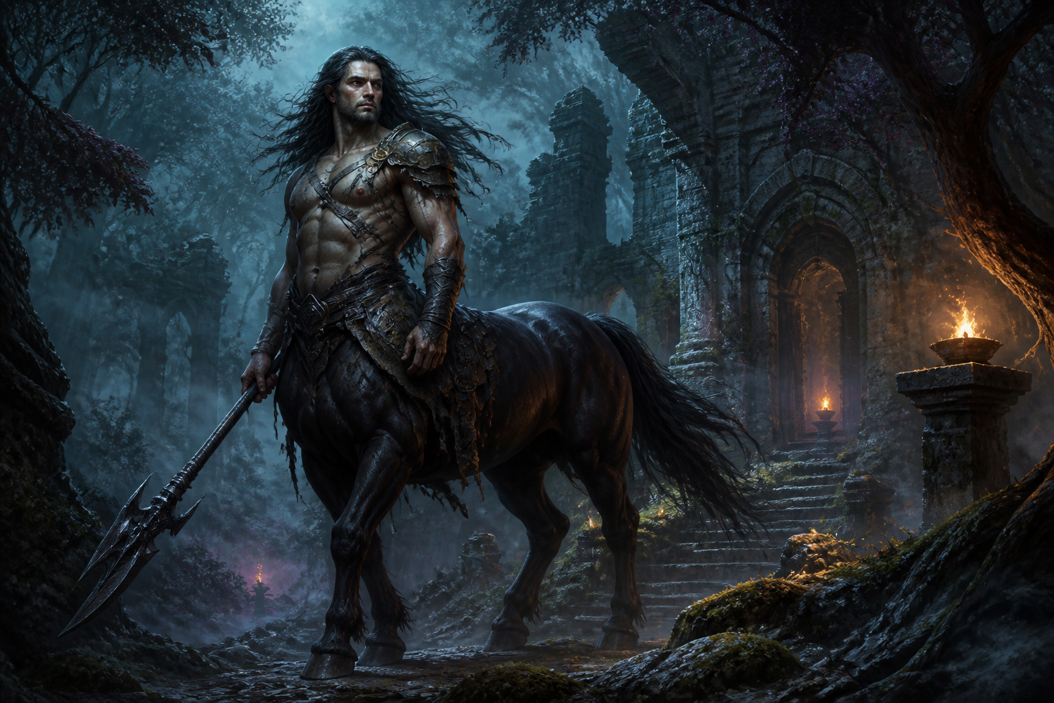Centaur - na wpół koń, na wpół człowiek w fantasy
