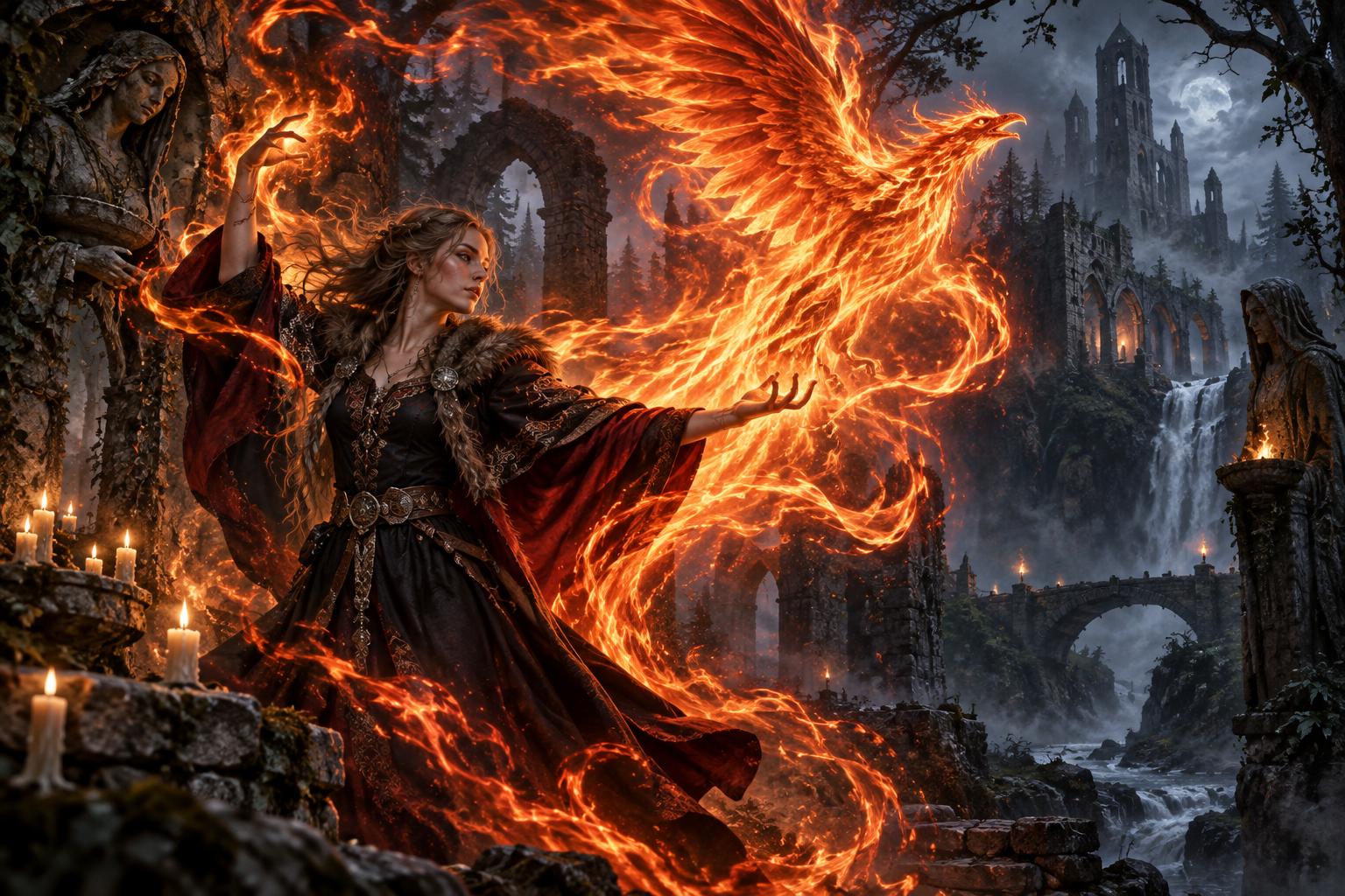 Magia ognia - żywioł płomieni w światach fantasy